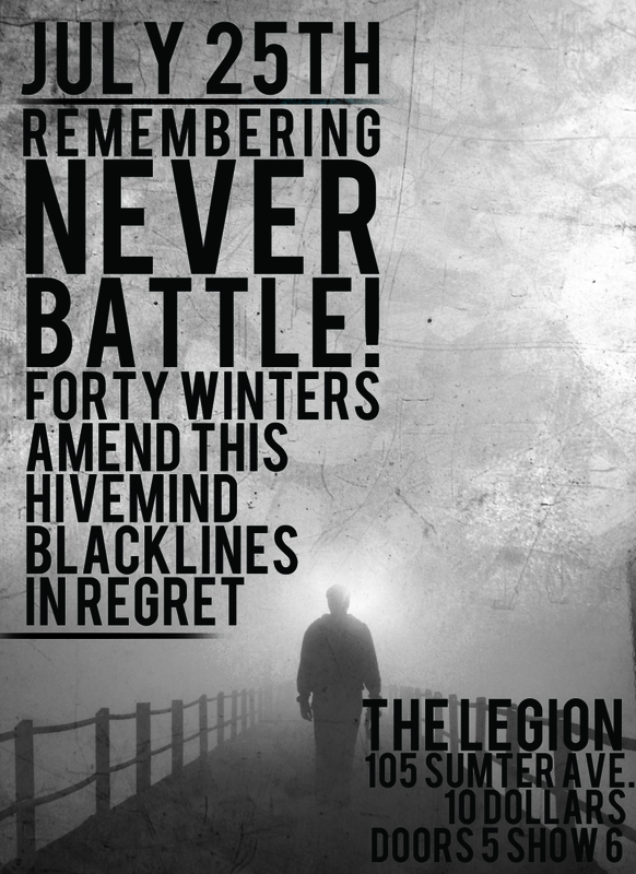 Show Preview: Remembering Never, July 25 at The Legion