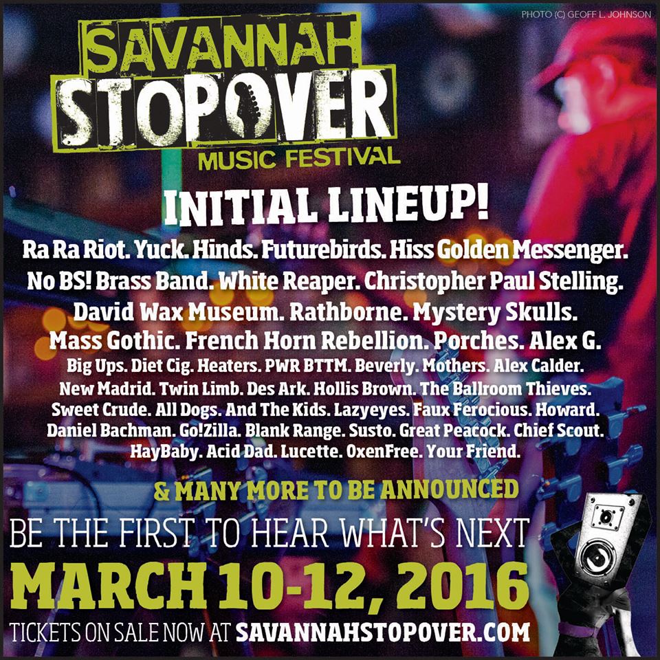 Savannah Stopover Announces Initial Lineup